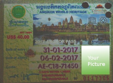 Angkor Wat Eintritt Pass